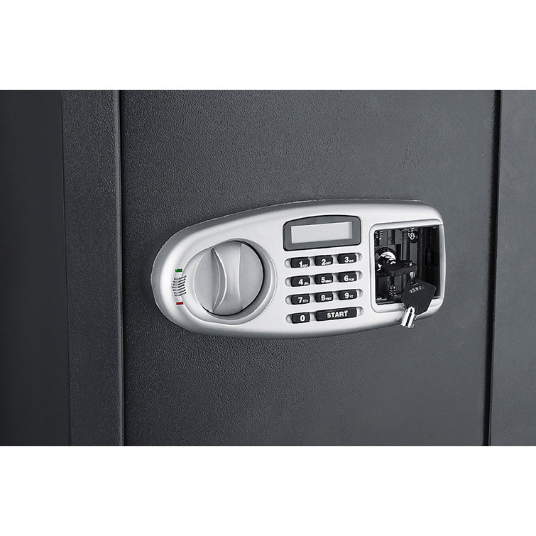 Paragon Safes Home Safe Electronic Lockbox with LED Keypad and 2 Manual Keys Protects